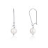 Beautiful steel earrings with real pearls JL0614