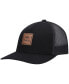 ფოტო #1 პროდუქტის Big Boys Black ATW Curved Snapback Trucker Hat