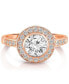 ფოტო #1 პროდუქტის Cubic Zirconia Sterling Silver Clear Bezel-set Cubic Zirconia Ring