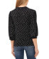 ფოტო #2 პროდუქტის Women's 3/4-Sleeve Split Neck Collared Knit Top