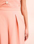 Фото #10 товара ASOS LUXE tailored wide leg trouser in peach