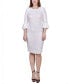 ფოტო #1 პროდუქტის Big Girls 3/4 Sleeve Textured Knit Dress