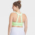 Фото #3 товара Women's Sculpt High Support Zip-Front Sports Bra - All In Motion Light Green 34B