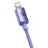 Kabel przewód do szybkiego ładowania i transferu danych USB-C Iphone Lightning 20W 2m fioletowy