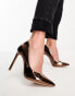 Фото #2 товара ALDO Stessy 2.0 court heeled court shoes in bronze mirror