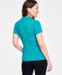 Фото #2 товара Women's Collared Twist-Front Top, Created for Macy's