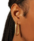 ფოტო #3 პროდუქტის Diamond Rectangular Hoop Earrings (1/4 ct. t.w.) in Gold Vermeil, Created for Macy's