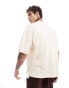 ASOS DESIGN oversized heavyweight t-shirt in beige texture L - Chest 42 - фото #3