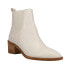 Chinese Laundry Filip Pointed Toe Chelsea Booties Womens White Casual Boots FILI