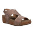Фото #2 товара Corkys Refreshing Metallic Studded Wedge Womens Brown Casual Sandals 41-0142-BR