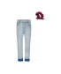 ფოტო #1 პროდუქტის Big Girls Classic Mid-Rise Raw Hem Skinny Jeans with Scrunchie