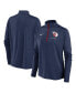 Women's Navy Cleveland Guardians Pacer Quarter-Zip Top