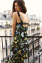 Фото #2 товара Платье миди с цветочным принтом ZARA