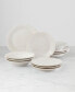 Фото #2 товара French Perle White 12 Pc. Dinnerware Set, Service for 4, Created for Macy's