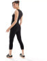 Фото #4 товара ASOS DESIGN pedal pusher jumpsuit in black