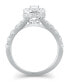ფოტო #7 პროდუქტის Diamond Pear-Cut Halo Bridal Set (2. ct. t.w.) in 14K White, Yellow or Rose Gold
