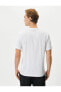 Фото #7 товара 4sam10025hk 000 Beyaz Erkek Jersey Pamuk Kısa Kollu T-shirt