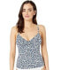 Фото #1 товара Lauren Ralph Lauren 261941 Ditsy Ruffled Underwire Lingerie Tankini Top Size 14