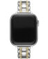 Фото #1 товара Ремешок для часов кейт спейд new york Pave Glitz Two-Hand из нержавеющей стали двух тоновый для Apple Watch, 38 мм, 40 мм, 41 мм