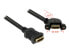 Delock 0.25m 2xHDMI - 0.25 m - HDMI Type A (Standard) - HDMI Type A (Standard) - Black