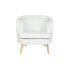 Armchair DKD Home Decor White Natural Wood 91 x 80 x 78 cm