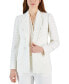 Women's Eyelash Tweed Shimmer Faux-Double-Breasted Blazer