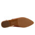 Фото #7 товара Trotters Halsey T2123-215 Womens Brown Leather Slingback Flats Shoes 5.5