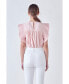 ფოტო #6 პროდუქტის Women's Ruffle Detail Top