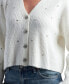 ფოტო #3 პროდუქტის Juniors' V-Neck Button-Front Long-Sleeve Cardigan