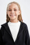 Фото #5 товара Толстовка для девочки с капюшоном DeFacto Basic-модель Y0944a622au