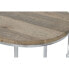 Фото #4 товара Набор из трех столиков Home ESPRIT Коричневый Серебристый Натуральный Сталь Древесина манго 49,5 x 49,5 x 62 cm