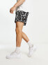New Look abstract print shorts co-ord in black