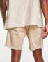 GANT logo drawstring woven shorts in beige Бежевый, XS - фото #3