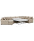 Фото #1 товара Wrenley 170" 3-Pc. Fabric Sectional Full Sleeper Cuddler Chaise Sofa, Created for Macy's