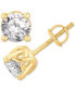 ფოტო #1 პროდუქტის GIA Certified Diamond Stud Earrings (1-1/2 ct. t.w.) Stud Earrings in 14k White or Yellow Gold