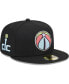 Фото #1 товара Men's Black Washington Wizards Color Pack 59FIFTY Fitted Hat