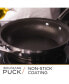 Фото #2 товара 9-Piece Stainless Steel Cookware Set Scratch-Resistant Non-Stick Coating Includes Pots, Pans and Skillets Clear Lids and Cool Touch Handles, Extra-Wide Rims for Easy Pouring
