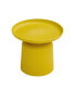 Yellow Side Table Small Space Stylish And Versatile Plastic Round Side Table