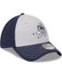 ფოტო #4 პროდუქტის Men's Gray, Navy Dallas Cowboys Retro Joe Main 39THIRTY Flex Hat
