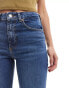 Stradivarius Petite straight leg jean in dark blue