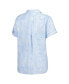 Фото #2 товара Women's Light Blue Florida Gators Legacy Leaves Camp Button-Up Shirt