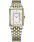 ფოტო #1 პროდუქტის Women's Swiss Toccata Two-Tone Stainless Steel Bracelet Watch 37x30mm