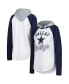 Фото #2 товара Women's White Dallas Cowboys MVP Raglan Hoodie Long Sleeve T-shirt