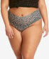 Women's Plus Size One Size Leopard-Print Thong 2X1924X