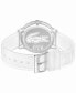 Фото #3 товара Часы и аксессуары Lacoste L.12.12 Кварцевые Белые с полупрозрачным силиконовым ремешком 42 мм