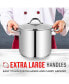 Фото #5 товара Bakken-Swiss Deluxe Stainless Steel Stockpot w/ Tempered Glass See-Through Lid - Simmering Delicious Soups Stews & Induction Cooking - Exceptional Heat Distribution - Heavy-Duty & Food-Grade