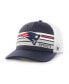 Фото #2 товара Men's Navy New England Patriots Altitude II MVP Trucker Snapback Hat