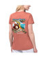 Фото #2 товара Women's Coral Los Angeles Angels Game Time V-Neck T-shirt