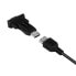 LogiLink AU0002F - USB Type-A - RS-232 - USB 2.0 - Male - Black - 36 mm - 67 mm