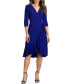 Women's Whimsy Ruffled Knee Length Wrap Dress